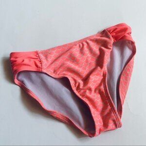 Cat & Jack Coral Mermaid With Scales Girls Swimsuit Swim Bottoms Size Large